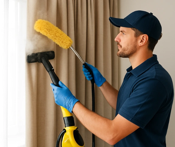 Trusted drapes cleaning technician Matty Curtain Cleaning greenhills-beach-nsw QLD