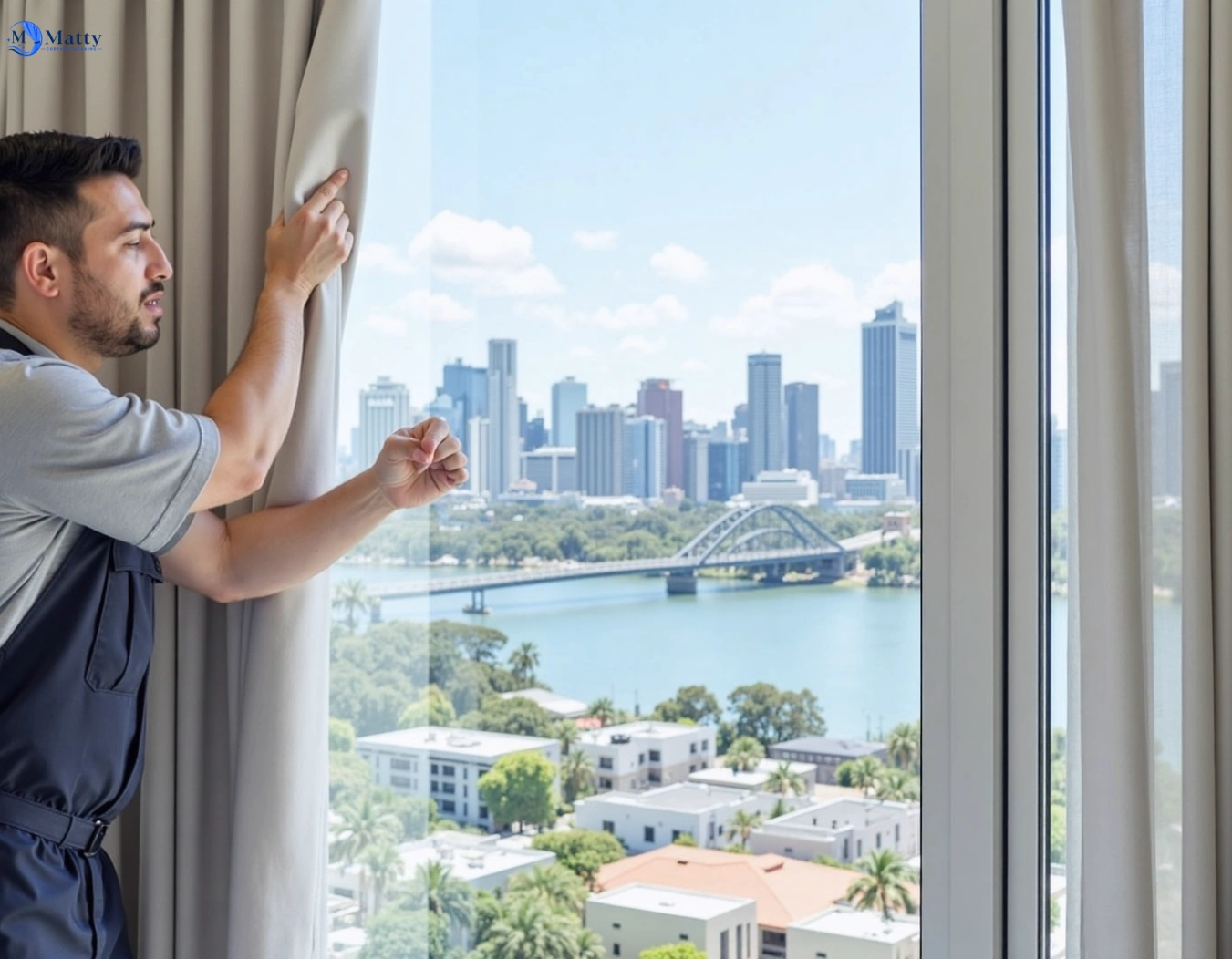 Professional curtain steam cleaning service greenhills-beach-nsw QLD by Matty Curtain Cleaning